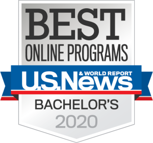 badge from US News and World Report Best Online programs
