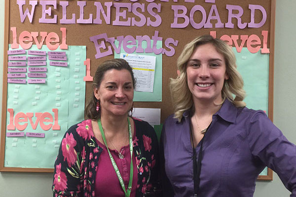 MSW practicum student, Jenna Rynders, with her field instructor, Laura Ellison, at Tri County Mental Health Services.